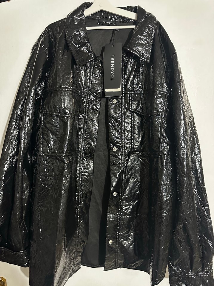 Siyah Deri Ceket - Görsel 3