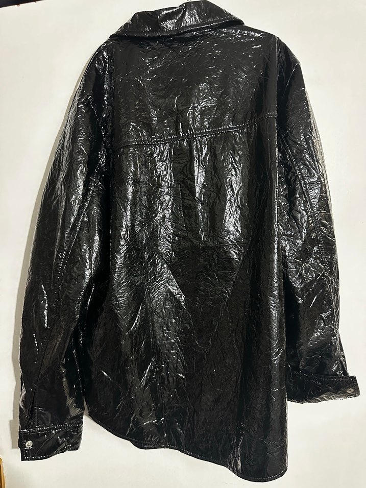 Siyah Deri Ceket - Görsel 4