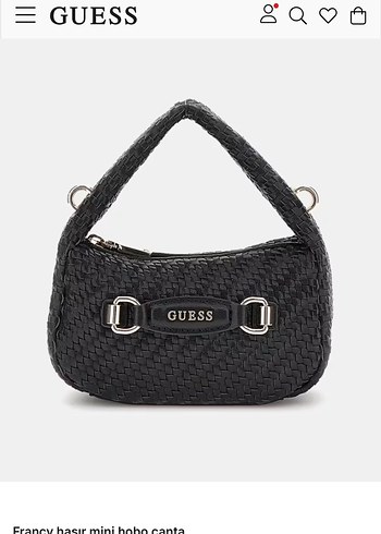 Siyah Deri Zincir Detaylı Guess Çanta - Görsel 2