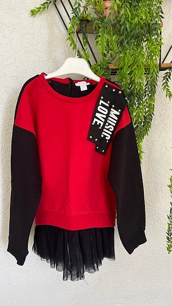 Eteği tül sweat