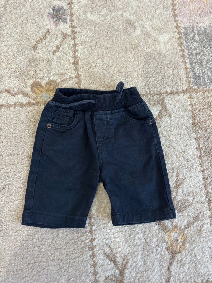 Erkek Çocuk Lacivert Kemerli Denim Şort - Görsel 2