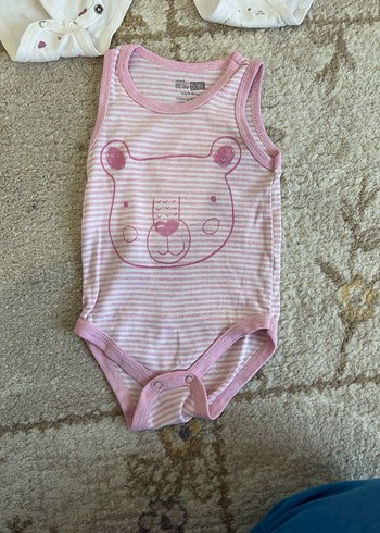 Kız Bebek Kolsuz Örme Çıtçıtlı Body 3 lü tekli 95 - Görsel 3