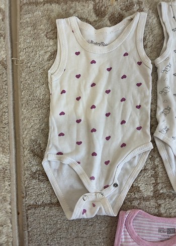 Kız Bebek Kolsuz Örme Çıtçıtlı Body 3 lü tekli 95 - Görsel 4