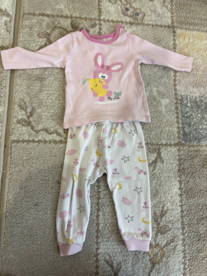 Kız Bebek Örme Uzun Kollu Takım - Görsel 2