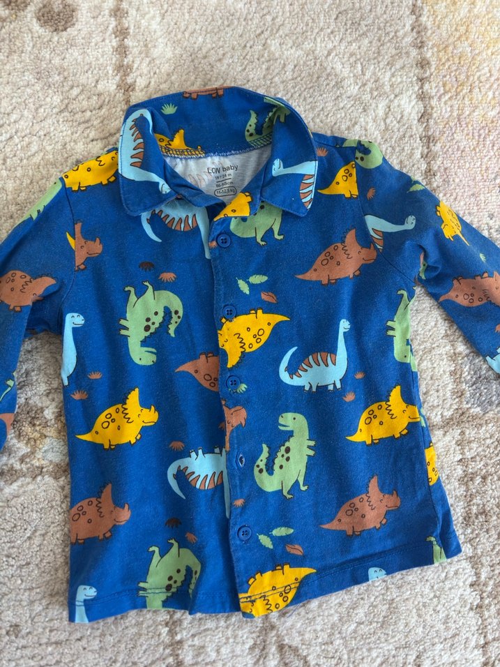 Renkli Baskılı Erkek Çocuk Polar Gömlek - Görsel 2