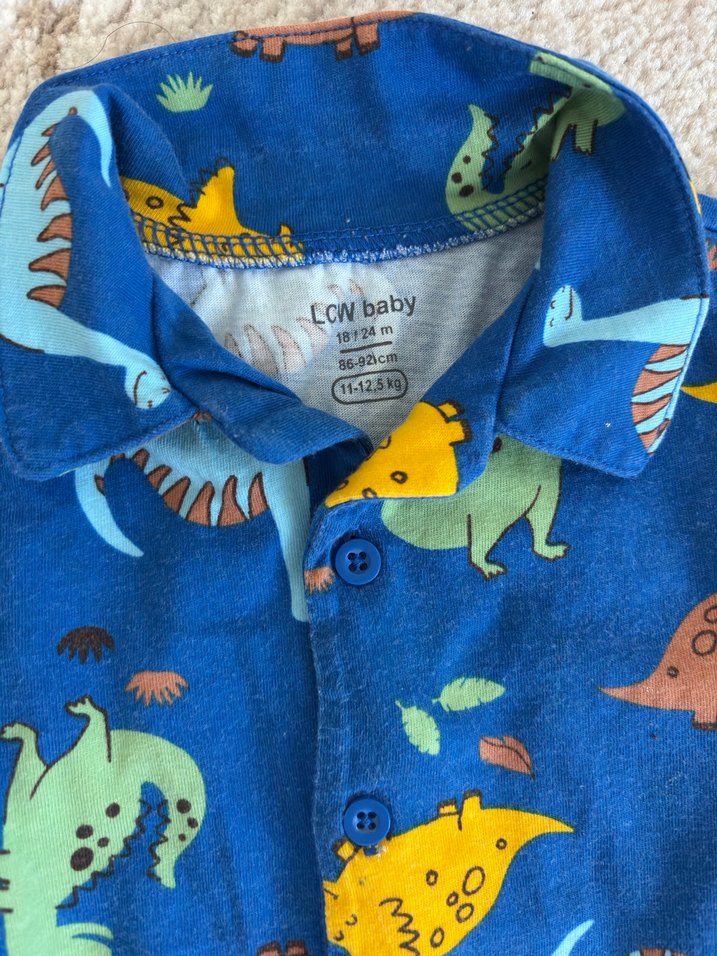 Renkli Baskılı Erkek Çocuk Polar Gömlek - Görsel 3