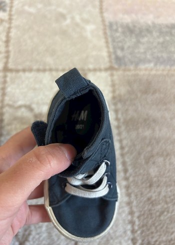 Gri Erkek Çocuk Spor Ayakkabı Velcro - Görsel 2