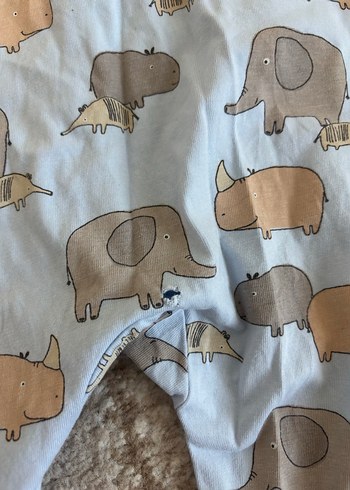 Uzun Kollu Gri Erkek Bebek Tulum - Görsel 2