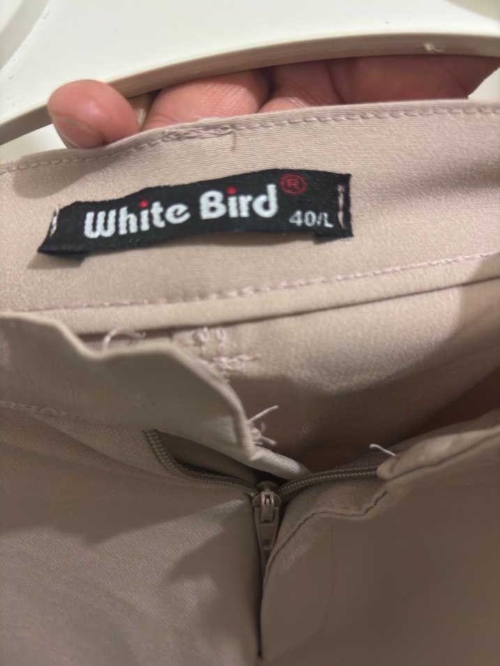 Bej Regular Fit Midi Kadın Kumaş Pantolon gül kurusu rengi - Görsel 4