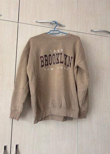 Kadın Kahverengi Brooklyn Baskılı Sweatshirt