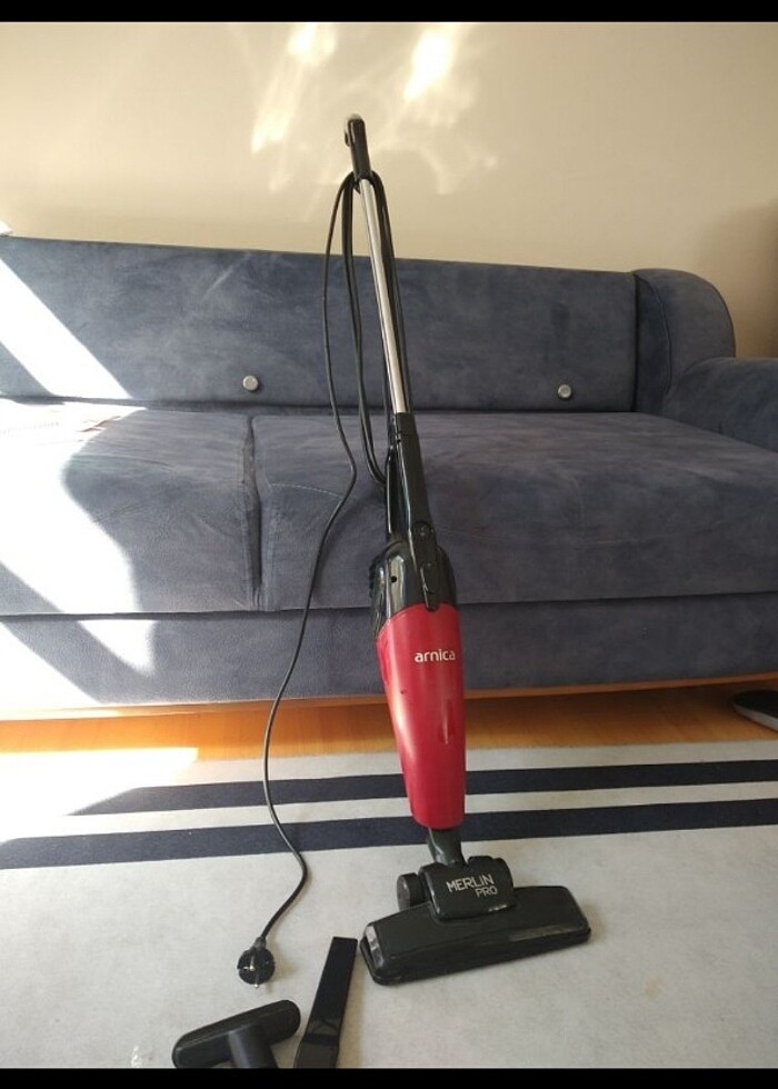 Anirca Merlin Pro Dik Süpürge Kırmızı  - Görsel 2