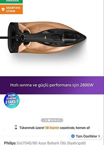 Philips DST7040/80 Azur Ütü  - Görsel 6