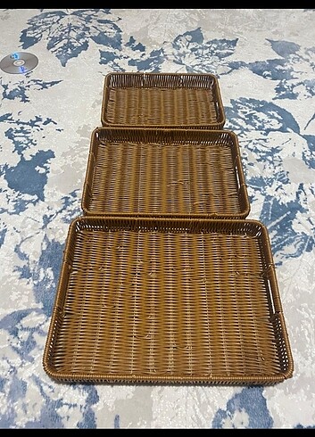Hasır Üçlü Tepsi  - Görsel 2