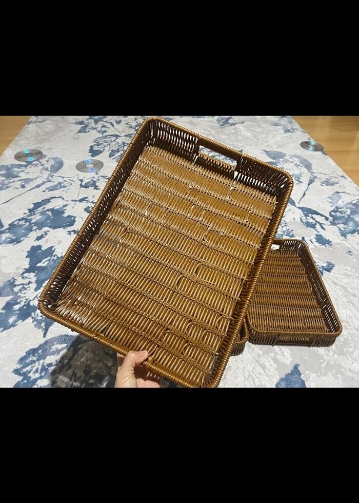 Hasır Üçlü Tepsi  - Görsel 5