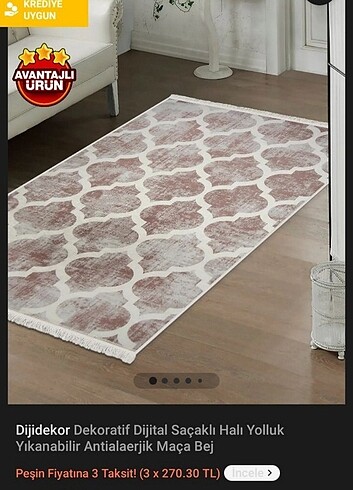120*200 kaymaz halı - Görsel 8