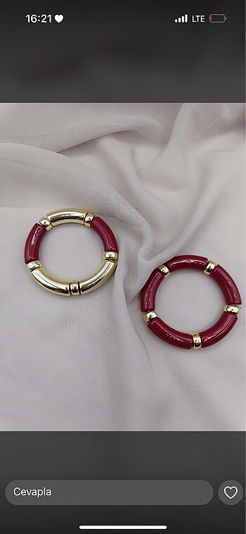 Bordo vintage kemik kelepçe bileklik