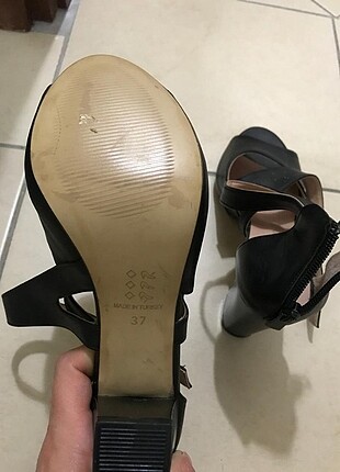 37 Beden siyah Renk Açık topuklu ayakkabı 