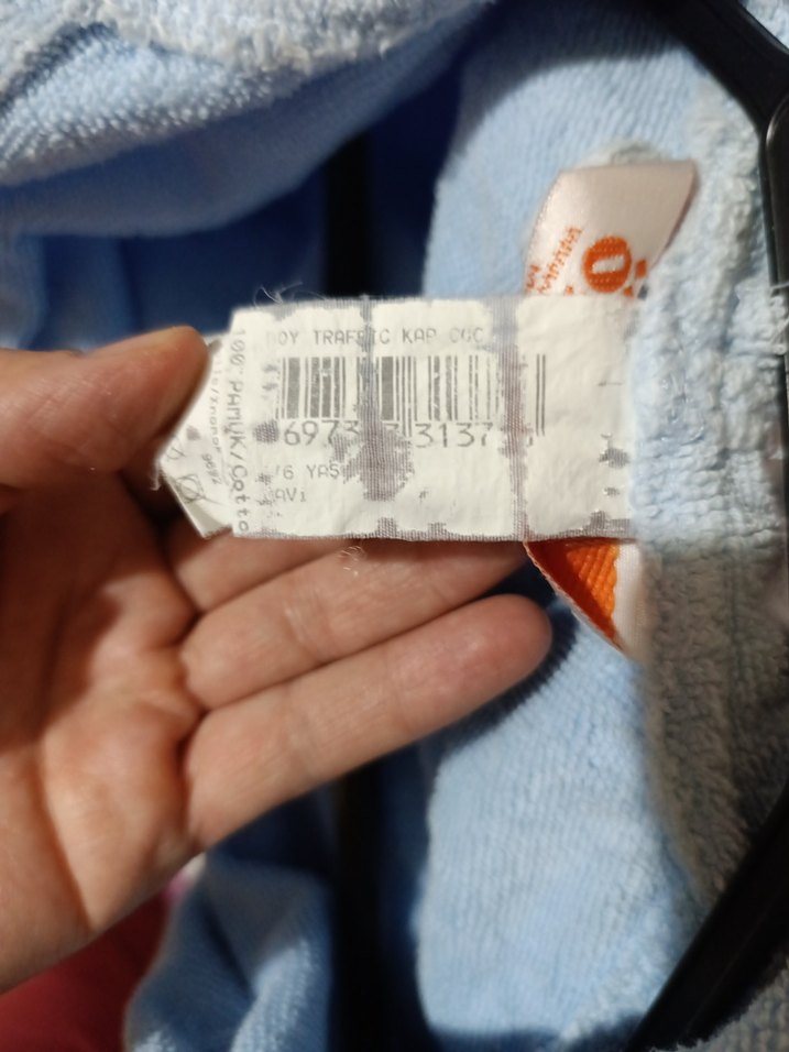 Özdilek Pastel Mavi Erkek Çocuk Bornoz - Görsel 4