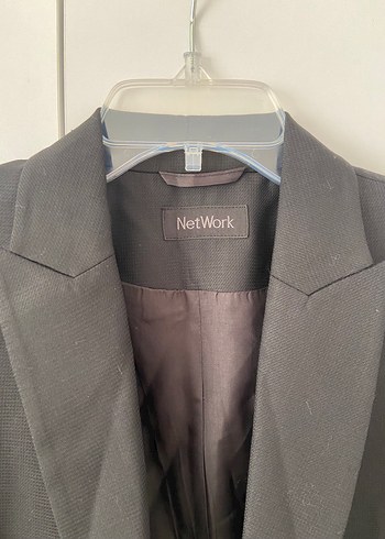 Network Siyah Kadın Düğmeli Blazer Ceket - Görsel 2