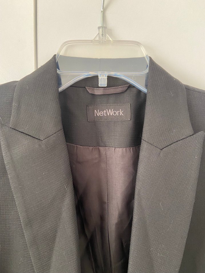 Network Siyah Kadın Düğmeli Blazer Ceket - Görsel 2