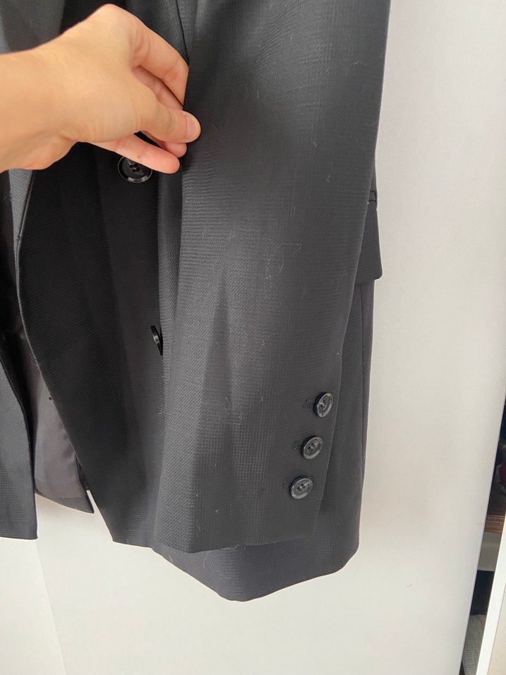 Network Siyah Kadın Düğmeli Blazer Ceket - Görsel 4