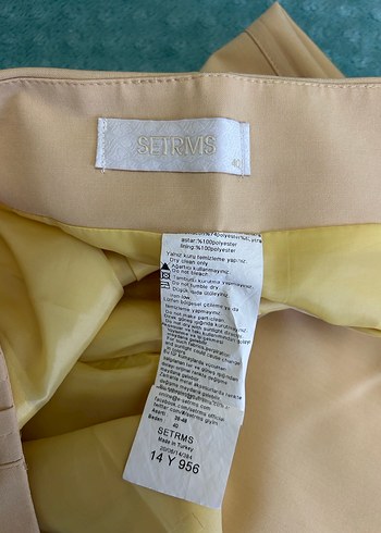 Limon sarısı Kadın Piliseli Uzun Etek - Görsel 5