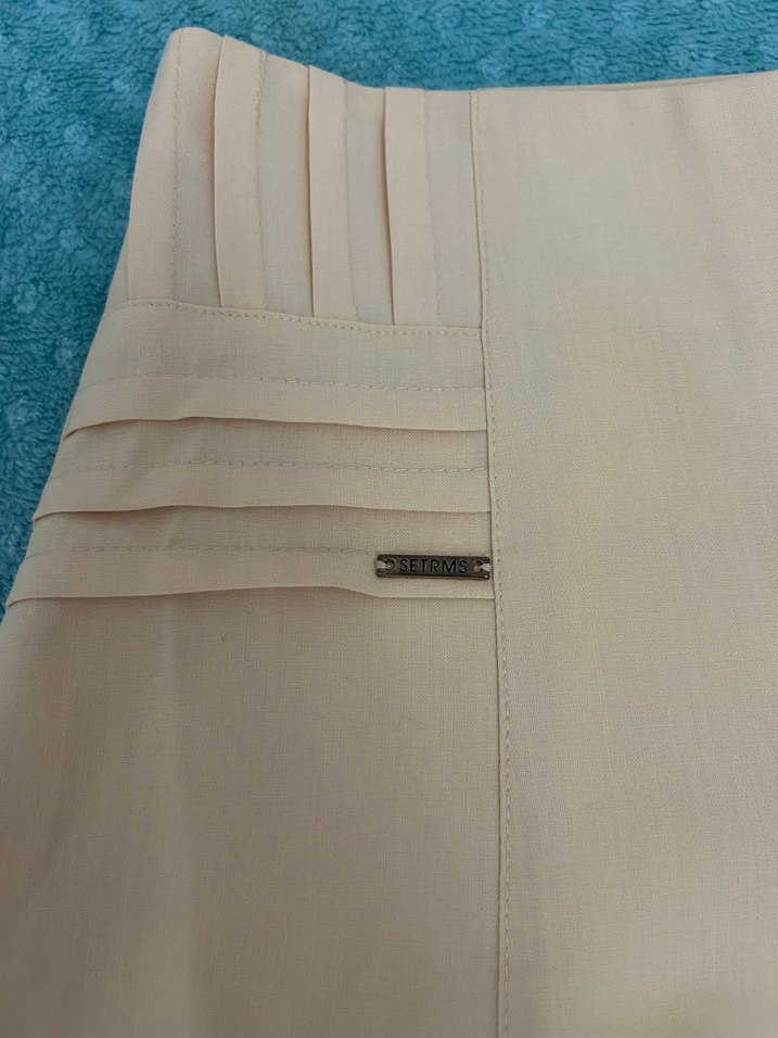 Limon sarısı Kadın Piliseli Uzun Etek - Görsel 3