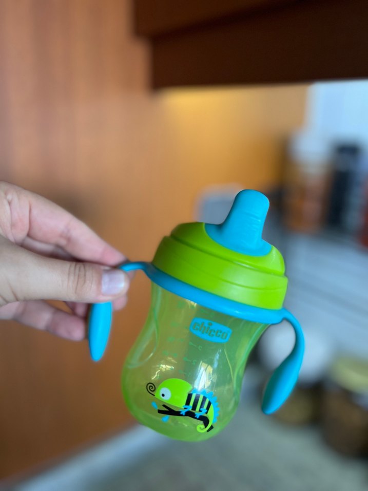 Chicco 200 ml Bebek Eğitim Bardağı Yeşil - Görsel 5