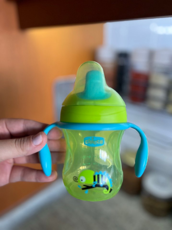 Chicco 200 ml Bebek Eğitim Bardağı Yeşil - Görsel 3