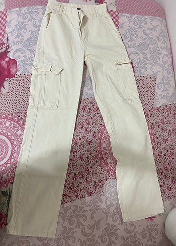 bej kargo cep bol jean kot