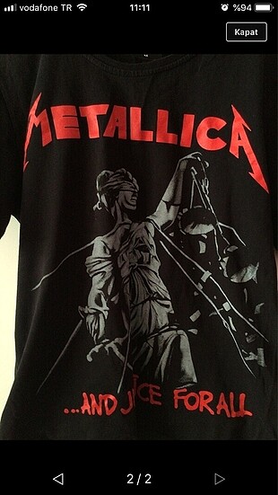 Metallıca tshirt