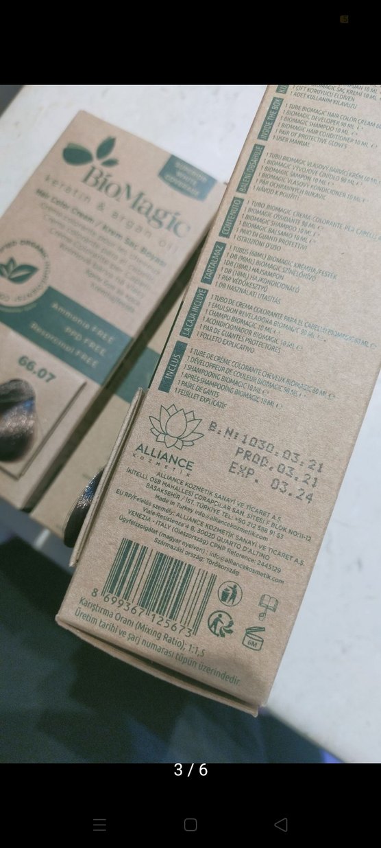 BioMagic Keratin & Argan Yağlı Saç Boyası 66.07 - Görsel 3