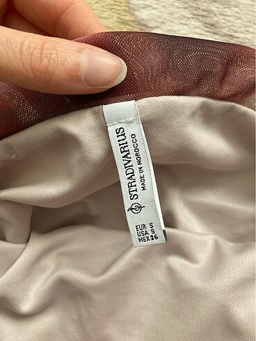 Stradivarius Stradivarius batik desen midi tül etek