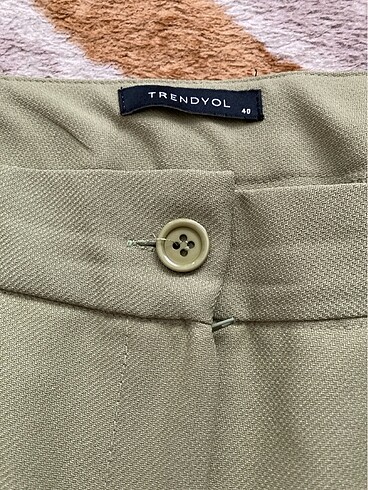 Trendyol & Milla Trendyolmilla yeşil straight kumaş pantolon