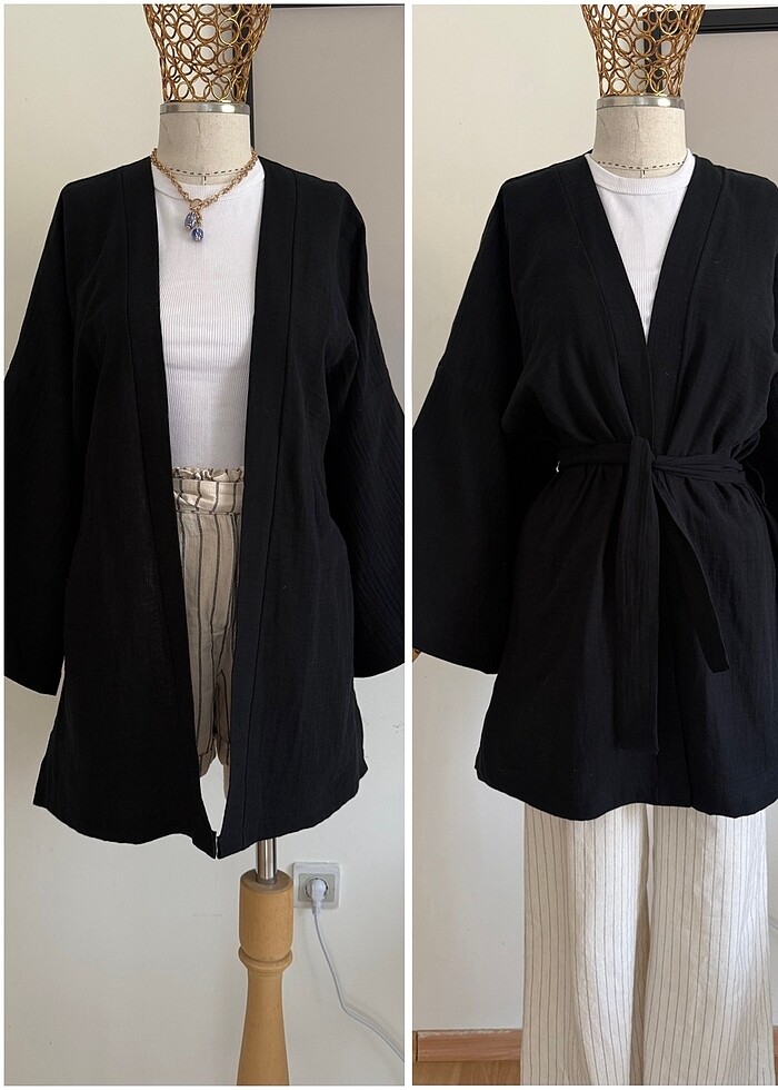 Muslin kimono - abaya - kaftan - Görsel 2