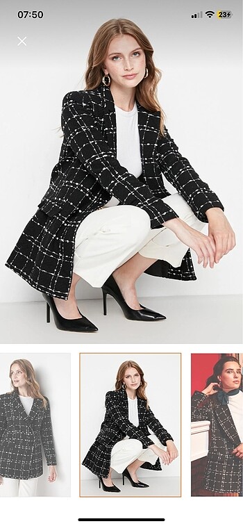 Trendyol & Milla Tüvit blazer ceket