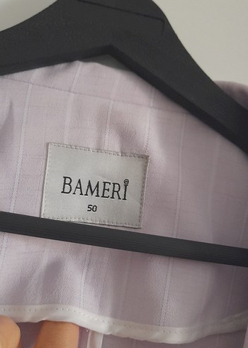 Düğmeli Mor Kadın Midi Blazer Ceket - Görsel 3