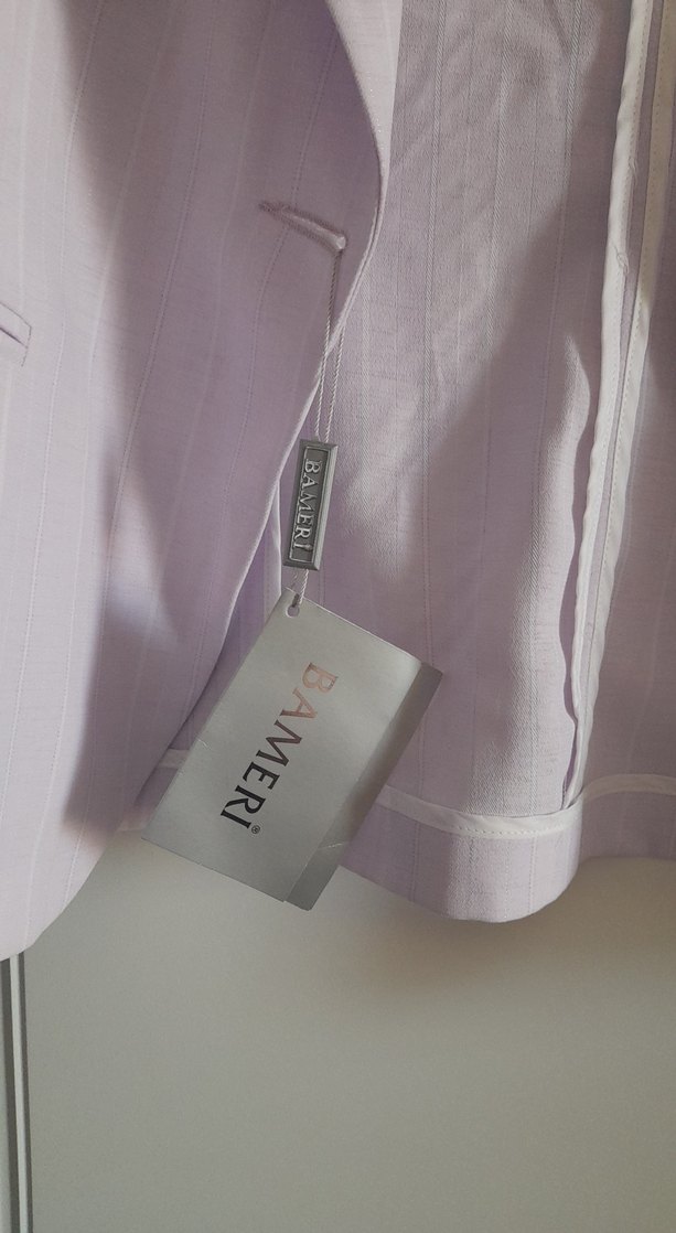 Düğmeli Mor Kadın Midi Blazer Ceket - Görsel 2