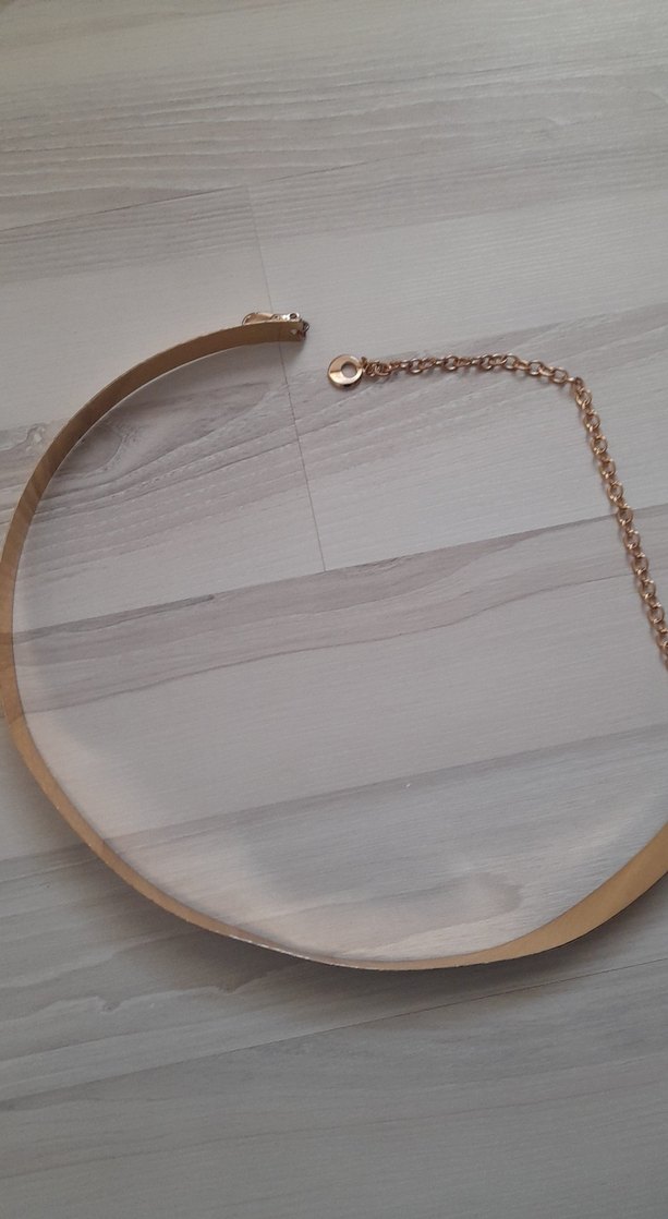 Altın Renk Yılan Desenli Zincir Detaylı kemer - Görsel 4