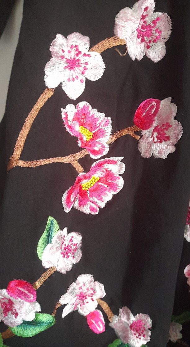 Nakışlı kısa elbise - Görsel 5