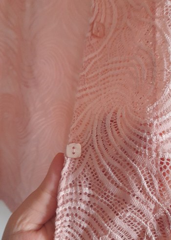 Pembe Uzun pijama takimi - Görsel 3