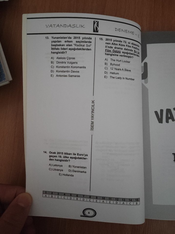 KPSS Anayasa Vatandaşlık Bilgisi 44 Deneme Kitabı - Görsel 5