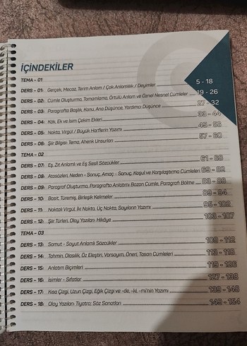 6. Sınıf Türkçe Ders Defteri