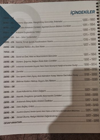 Beden 6. Sınıf Türkçe Ders Defteri