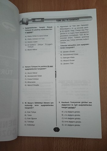 Beden Renk 2016 KPSS ÖABT Türk Dili ve Edebiyatı Deneme Sınavı
