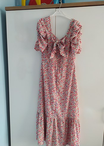 Pembe Bohem Uzun Elbise - Görsel 2