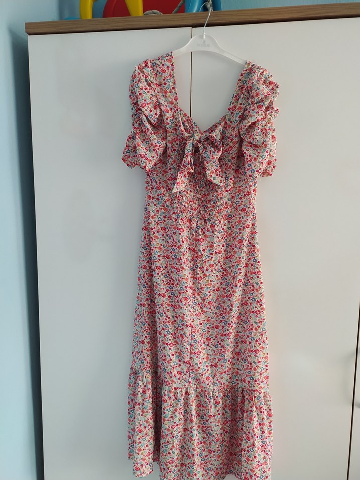 Pembe Bohem Uzun Elbise - Görsel 2