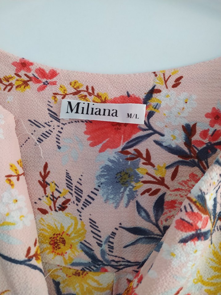 Uzun Kollu Pembe Bohem Uzun Elbise - Görsel 4