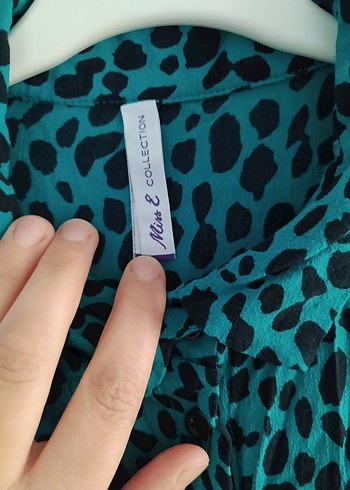 Kadın Yeşil Uzun Salaş Elbise - Görsel 3