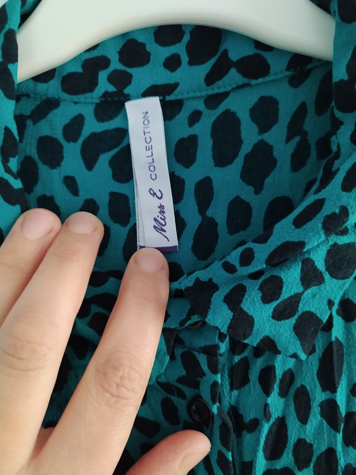 Kadın Yeşil Uzun Salaş Elbise - Görsel 3